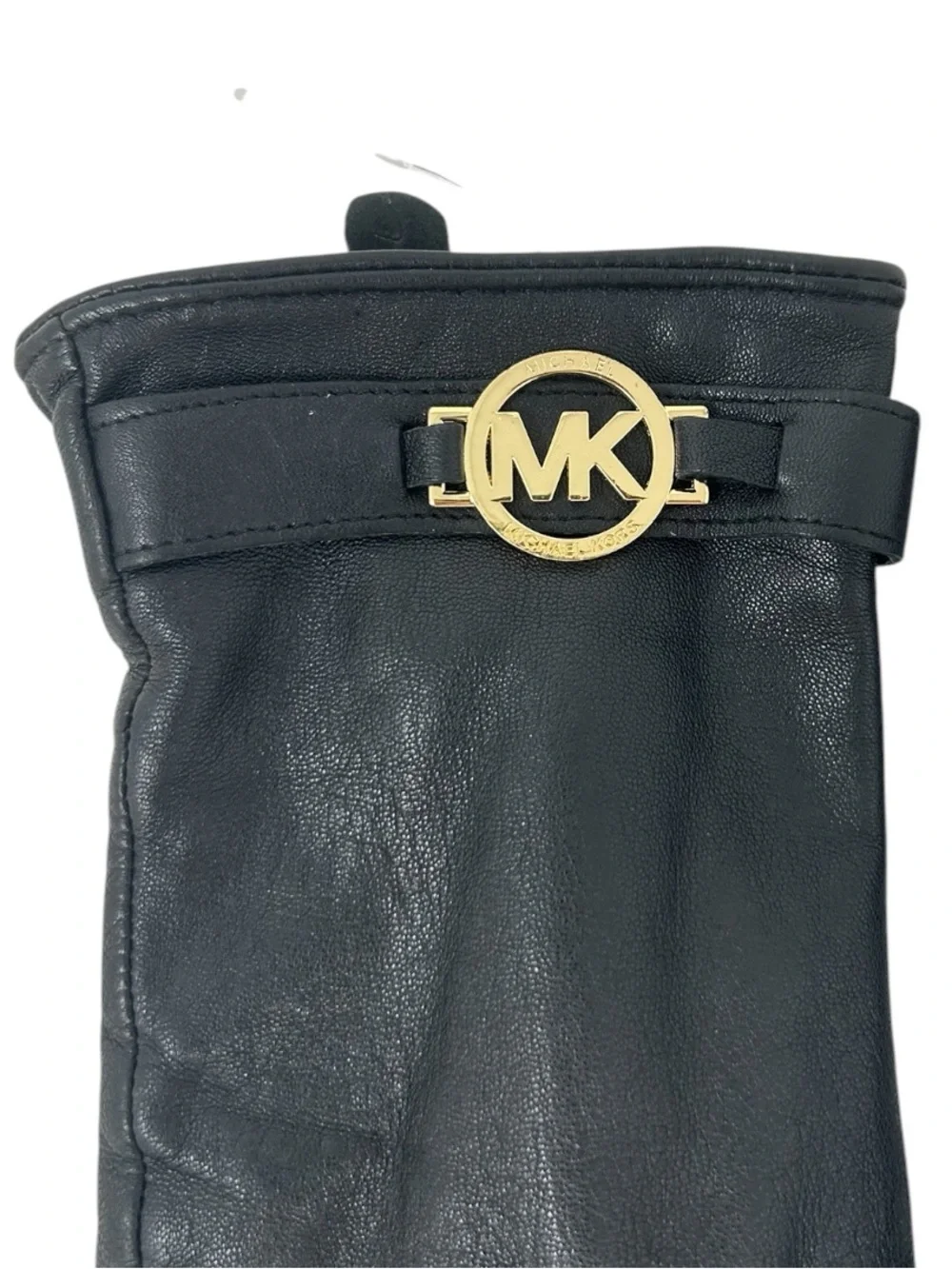 Michael Kors black leather gloves